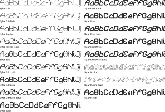 Sylar Font Preview