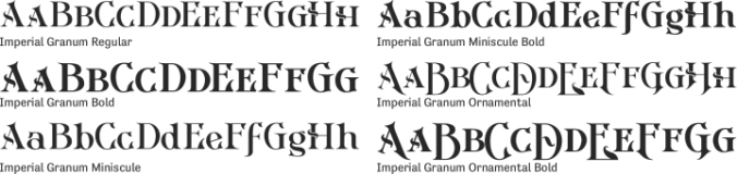 Imperial Granum Font Preview