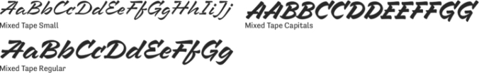 Mixed Tape Font Preview