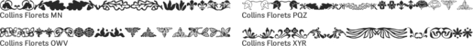 Collins Florets font download