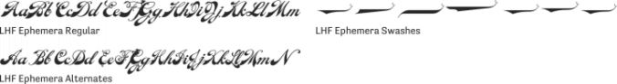 LHF Ephemera Font Preview