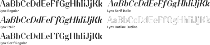 Lynx Font Preview