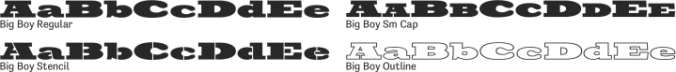 Big Boy Font Preview