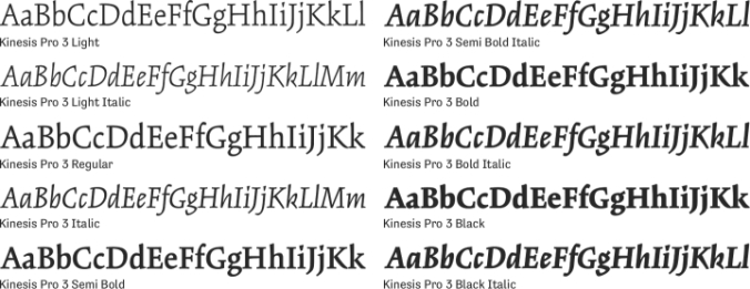 Kinesis Pro Font Preview