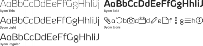 Byom Font Preview