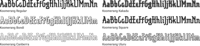 Koomerang font download