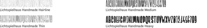 Lichtspielhaus Handmade Font Preview