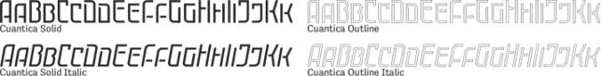 Cuantica Font Preview