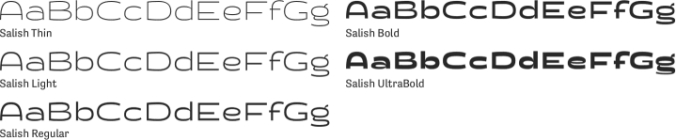 Salish Font Preview