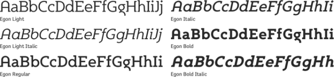 Egon Font Preview