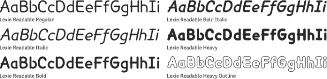 Lexie Font Preview