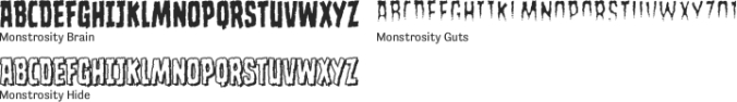 Monstrosity Font Preview