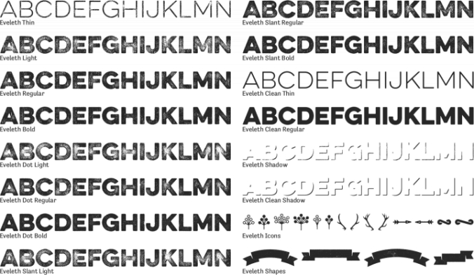 Eveleth Font Preview