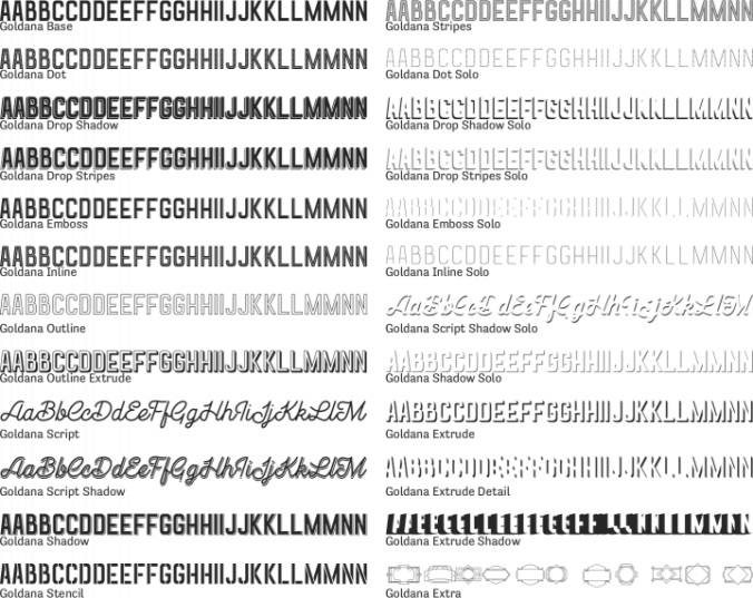 Goldana Font Preview
