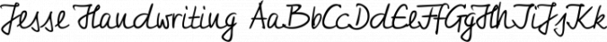 Jesse Handwriting Font Preview