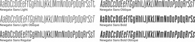 Newgate Sans Font Preview