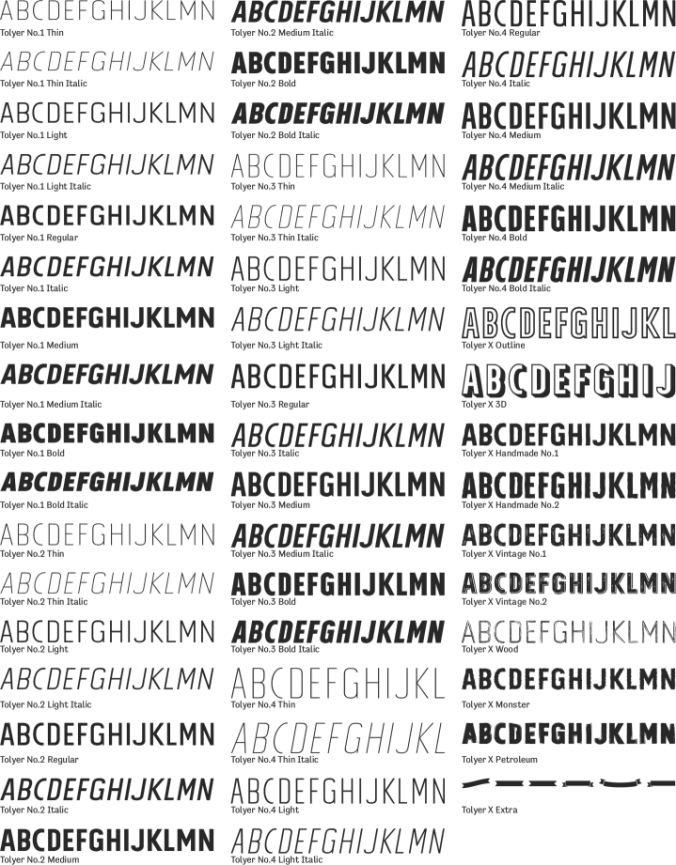 Tolyer Font Preview