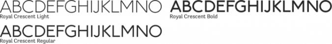 Royal Crescent Font Preview