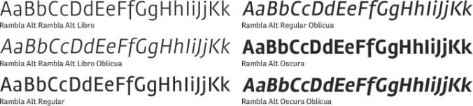 Rambla Alt Font Preview