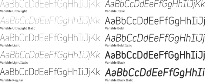 Variable Font Preview