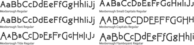 Mexborough Font Preview