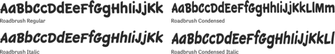 Roadbrush Font Preview