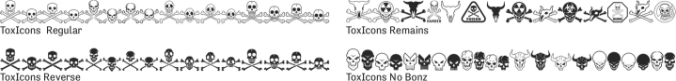 ToxIcons Font Preview
