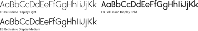 EB Bellissimo Display Font Preview