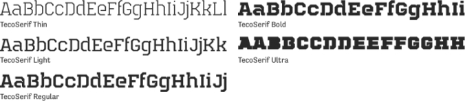 TecoSerif Font Preview