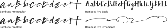 Bambusa Pro Font Preview
