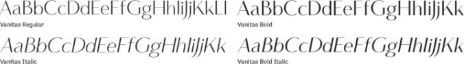 Vanitas Font Preview