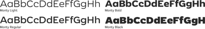 Monty Font Preview