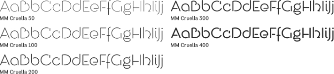 MM Cruella Font Preview