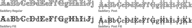 Saddlery Font Preview
