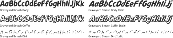 Graveyard Smash Font Preview