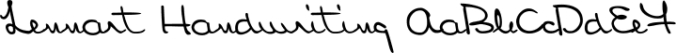 Lennart Handwriting font download