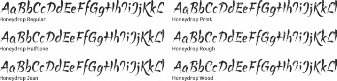 Honeydrop Font Preview
