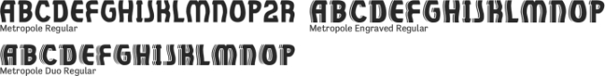 Metropole Duo Font Preview