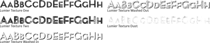 Lumier Texture Font Preview