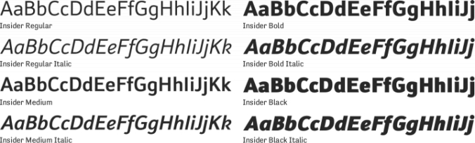 Insider Font Preview