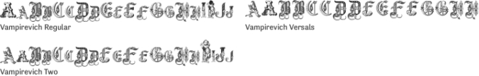 Vampirevich Two Font Preview