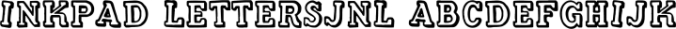 Inkpad LettersJNL Font Preview