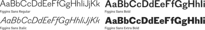 Figgins Sans Font Preview