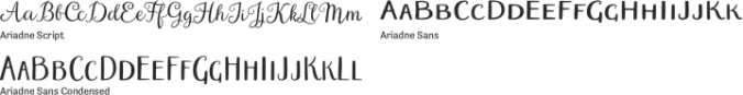 Ariadne Font Preview