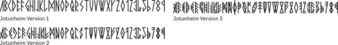 Jotunheim Font Preview