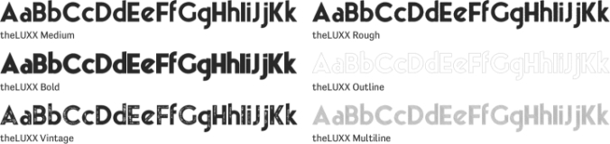 theLUXX Font Preview