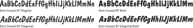 Dom Casual BT Font Preview