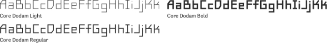 Core Dodam Font Preview