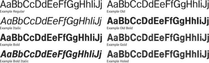 Example Font Preview