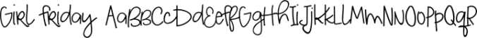 Girl Friday Font Preview